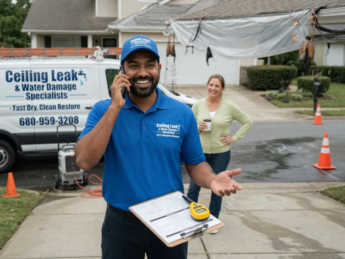 Ceiling Leak Cleanup Coulter, IA FAQs